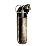 ApeX Travel Nose Hair Trimmer with Leather Case